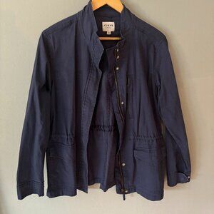 Curve Appeal Military/Utility Jacket - Blue - Size Large